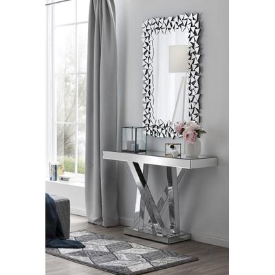 Wandspiegel SALESFEVER, silber (silberfarben), B:82cm H:120cm T:1,9cm, Glas, Holzwerkstoff, Spiegel Image