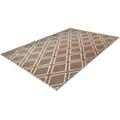 Teppich LEONIQUE "Ledion" Teppiche Gr. B/L: 80 cm x 150 cm, 7 mm, 1 St., grau (taupe) Esszimmerteppiche