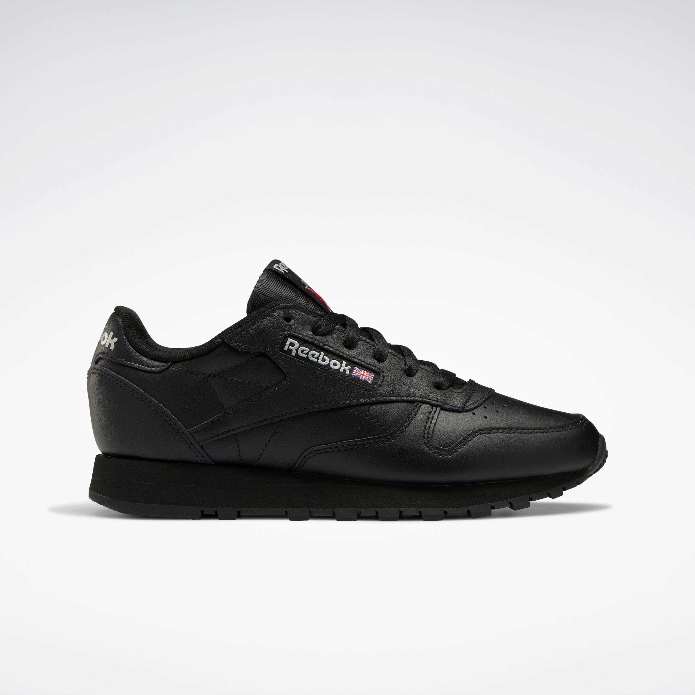 Sneaker REEBOK CLASSIC "Classic Leather", Gr. 38,5, schwarz, Leder, Schuhe Sneaker