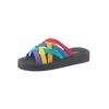 Badepantolette SIEBI`S, Gr. 39, schwarz, Synthetik, Schuhe Badelatschen Damenschuh Pantolette
