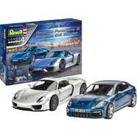 Modellbausatz REVELL Porsche Modellbausätze blau (blau, silberfarben) Kinder Modellbausätze
