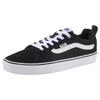 Sneaker VANS "Filmore", Gr. 46, schwarz-weiß (schwarz, weiß), Leder, Textil, sportlich, Schuhe Sneaker low Skaterschuh