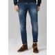 Slim-fit-Jeans TIMEZONE "Tight CostelloTZ" Gr. 38, Länge 34, blau Herren Jeans 5-Pocket-Jeans