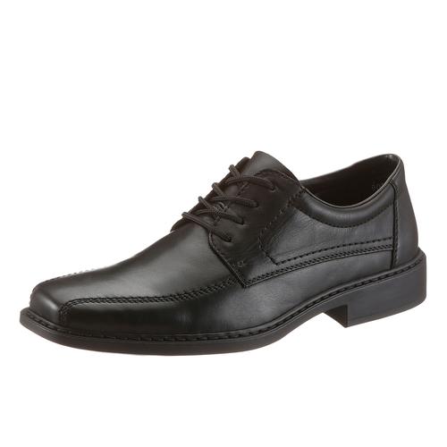 Schnürschuh RIEKER Gr. 40, schwarz Herren Schuhe mit klassischer Ziernaht, Freizeitschuh, Halbschuh, Schnürschuh