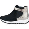 Stiefelette HEINE, Damen, Gr. 41, beige (schwarz, champagner), Leder, Veloursleder, Rindsleder, modisch, Schuhe