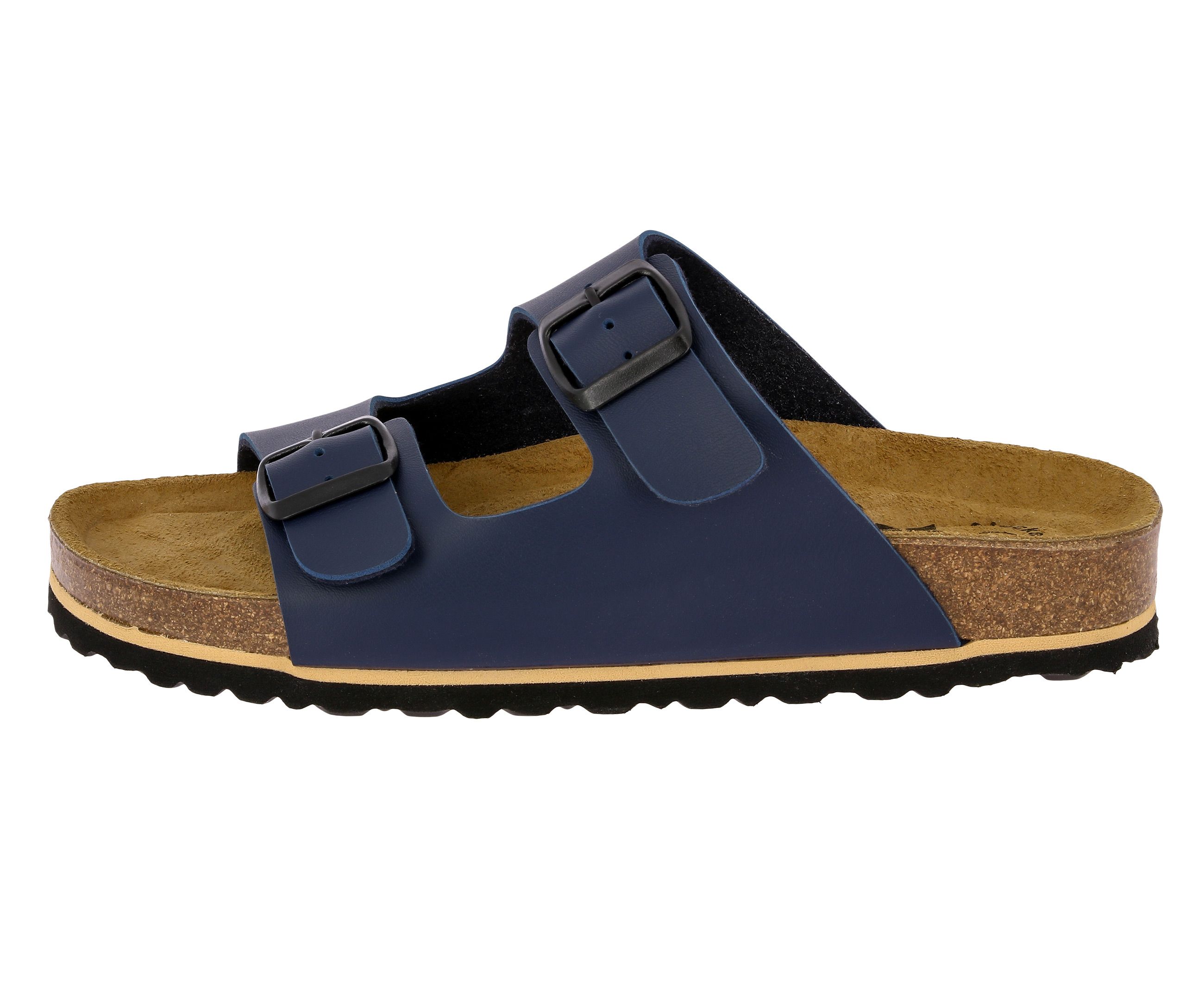 Pantolette LICO "Pantolette Bioline Special", Damen, Gr. 44, blau, Synthetik, Schuhe Pantolette