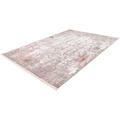 Teppich CALO-DELUXE "Miran 135" Teppiche Gr. B/L: 80 cm x 150 cm, 12 mm, 1 St., rosa (lachs, grau) Esszimmerteppiche