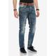 Bequeme Jeans CIPO & BAXX Gr. 33, Länge 32, blau Herren Jeans