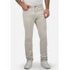 Stoffhose BRÜHL "York", Herren, Gr. 28, EURO-Größen, weiß (altweiß), 97% Baumwolle, 3% Elasthan, unifarben, casual, lang, Hosen 5-Pocket-Hose, in schlichtem Design