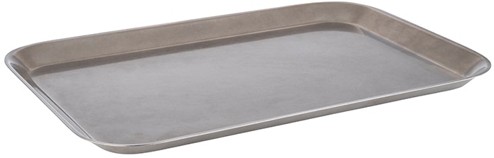 Tablett APS "Vintage", grau, B:26,5cm H:1,5cm L:38cm, Edelstahl, Tabletts, Beschichtung im Used-Look