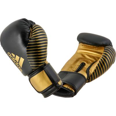 Boxhandschuhe ADIDAS PERFORMANCE "Competition Handschuh" Gr. L 14 oz, schwarz (black, gold) Boxhandschuhe