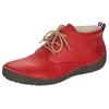 Schnürboots RIEKER, Damen, Gr. 41, rot, Lederimitat, sportlich, Schuhe, Stiefelette, Schnürstiefelette mit Rahmennaht