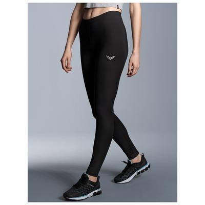 Leggings TRIGEMA "TRIGEMA Leggings aus Polyester/Elastan", Damen, Gr. L, US-Größen, schwarz, 85% Polyester (Bioactive), 15% Elastan, Basic, Hosen Image