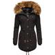 Wintermantel MARIKOO "La Viva Prc" Gr. XS (34), schwarz Damen Mäntel Wintermäntel