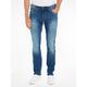 Slim-fit-Jeans TOMMY JEANS "SLIM SCANTON" Gr. 32, Länge 30, blau (wilson mid blue stretch) Herren Jeans Slim Fit