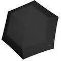 Taschenregenschirm KNIRPS "US.050 Ultra Light Black" schwarz Regenschirme Taschenschirme