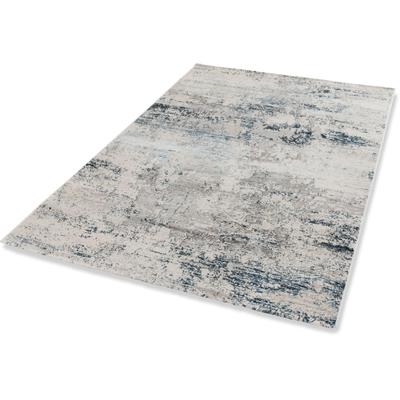Teppich ASTRA "Noa 201" Gr. 3, blau (blau, creme), B:133cm H:9mm L:190cm, Kunstfaser, Teppiche, Kurzflor, Wohnzimmer Image