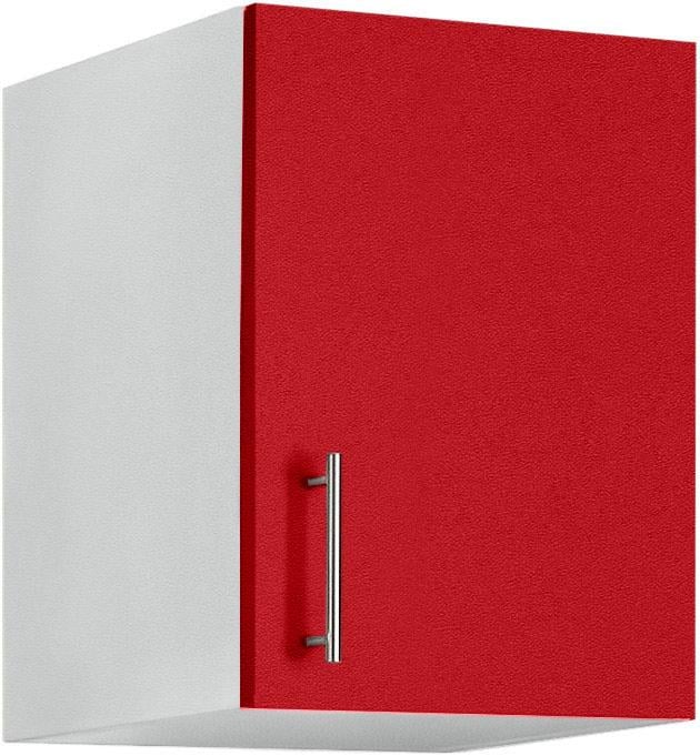 Hängeschrank WIHO KÜCHEN "Kiel", rot (front: burgund, korpus: steel grau), B:60cm H:56,5cm T:35cm, Schränke, 60 cm breit Image