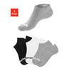 Sportsocken BENCH., Damen, Gr. 43-46, schwarz-weiß (2x schwarz, 2x weiß, 2x grau, meliert), Baumwollmischung, unifarben, elastisch, Socken, Sneakersocken verschwinden im Schuh