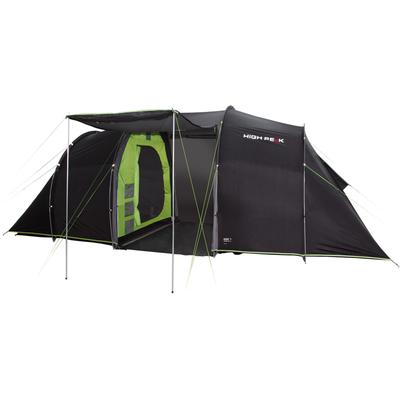 Tunnelzelt HIGH PEAK "Tauris 4", bunt (dunkelgrau, grün), Zelte, B/H/L: 240cm x 180cm x 440cm, B:240cm H:180cm L:440cm