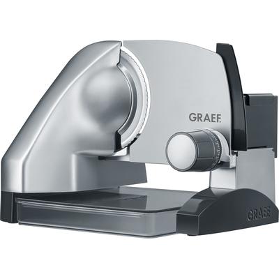 GRAEF Allesschneider "SlicedKitchen SKS 50000", silber (silberfarben), B:29,5cm H:28,5cm T:37cm, Allesschneider, inkl. Aufbewahrungsbox & MiniSlice-Aufsatz