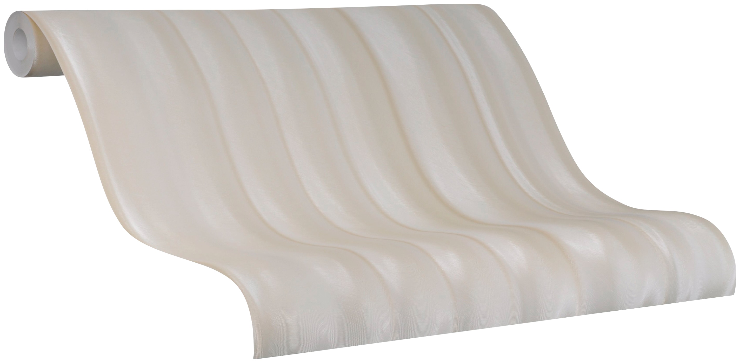 Vliestapete GLÖÖCKLER, beige, B:0,7m L:10,05m, Vlies, Tapeten, moderne Tapete für Wohnzimmer Schlafzimmer Küche