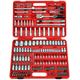 FAMEX Werkzeugset "525-SD-21" Werkzeugsets bunt (rot, silberfarben) Werkzeugkoffer