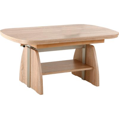 Couchtisch HELA "Fabian", braun (sonoma eiche), Tische, Couchtisch, mit Funktion, ausziehbar und höhenverstellbar Image