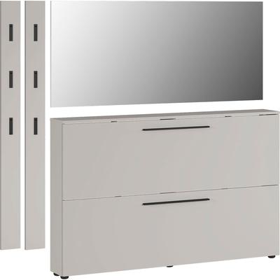 Garderoben-Set GERMANIA "GW-Utah", grau (kaschmir), Kastenmöbel-Sets Image