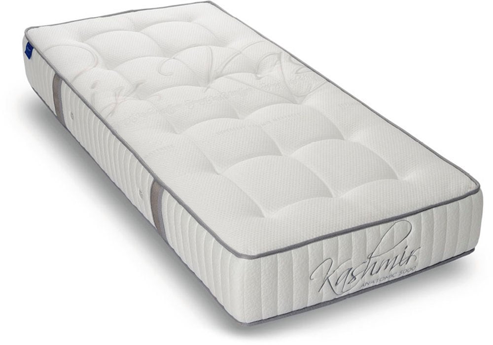 Taschenfederkernmatratze REVOR BEDDING "Anatomic FIX 1000 Visko" Gr. 3, weiß, B:90cm H:28cm L:200cm, Bezug: 63% Polyester, 34% Viskose, 3% Kaschmir. Steppfüllung: 100% Polyurethan, Matratzen, Matratze mit dynamischem ANATOMIC Federkern, verschiedene... Image