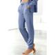 Loungehose BENCH. LOUNGEWEAR "-Sweathose" Gr. 36/38, N-Gr, blau (jeans, meliert) Damen Hosen Freizeithosen