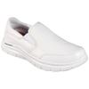 Berufsschuh SKECHERS "FLEX ADVANTAGE SR" Gr. 43, weiß, 43, Leder, Schuhe, Slipper für Gastronomie, Pflege, Krankenhaus mit Stretcheinsatz