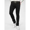 Slim-fit-Jeans JACK & JONES "JJIGLENN JJORIGINAL CB 774 NOOS", Herren, Gr. 31, Länge 32, schwarz (schwarz denim), Denim/Jeans, Obermaterial: 68% Baumwolle, 31% Polyester, 1% Elasthan, Abriebeffekte, modisch, slim fit knöchellang, Jeans