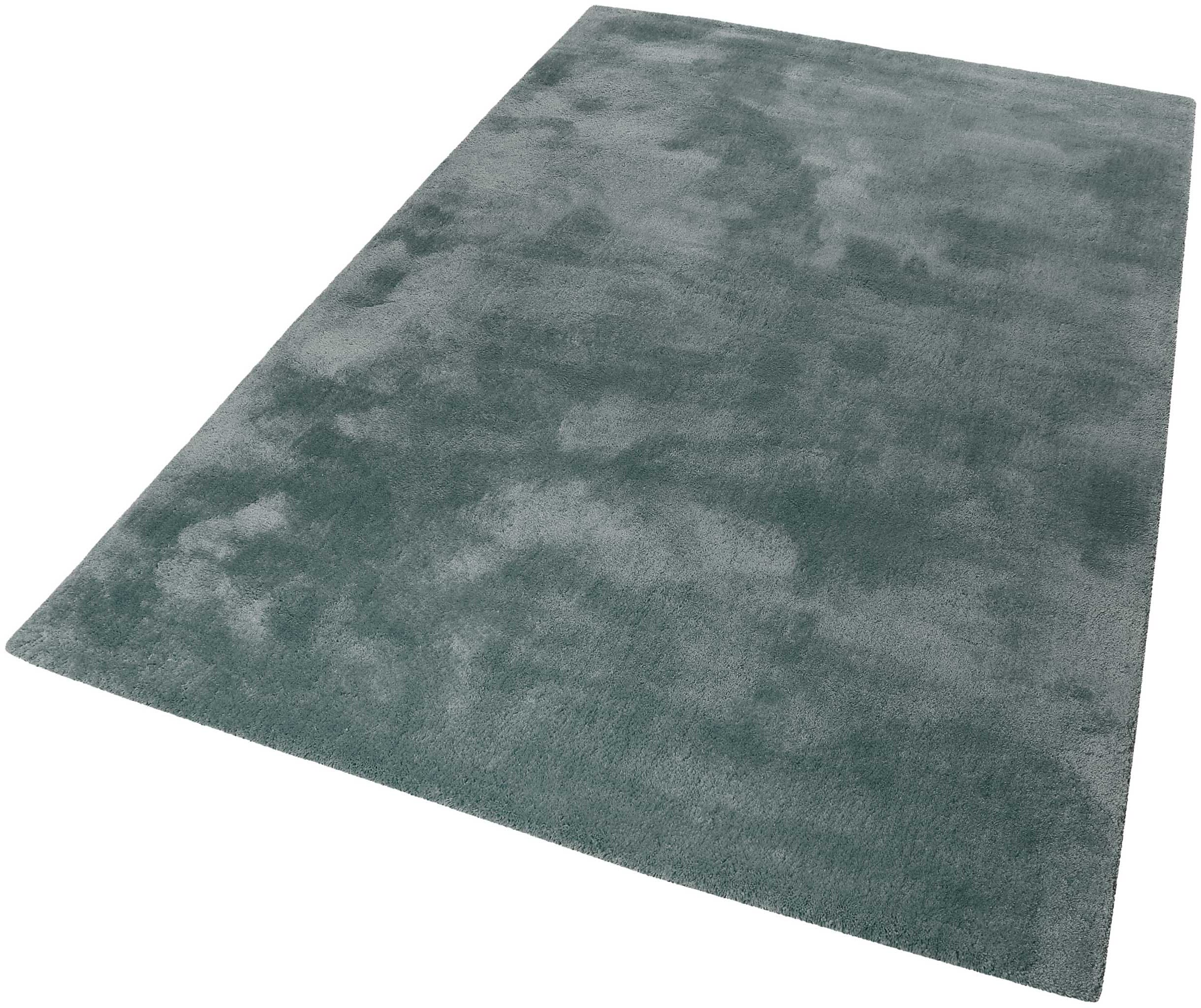 Hochflor-Teppich ESPRIT "Relaxx ESP-4150" Gr. 2, grün (grün, grau), B:80cm H:25mm L:150cm, Kunstfaser, Teppiche, Wohnzimmer, sehr große Farbauswahl, weicher dichter Hochflor