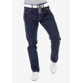 Straight-Jeans CIPO & BAXX Gr. 31, Länge 32, blau (dunkelblau) Herren Jeans 5-Pocket-Jeans