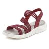 Sandale LASCANA "Sommerschuh", Damen, Gr. 38, rot, Obermaterial: 80% Textilmaterial, 20% Lederimitat. Futter: 80% Textilmaterial, 20% Lederimitat. Decksohle: 100% Lederimitat. Laufsohle: 100% Synthetik, unifarben, casual, Schuhe Sandale...