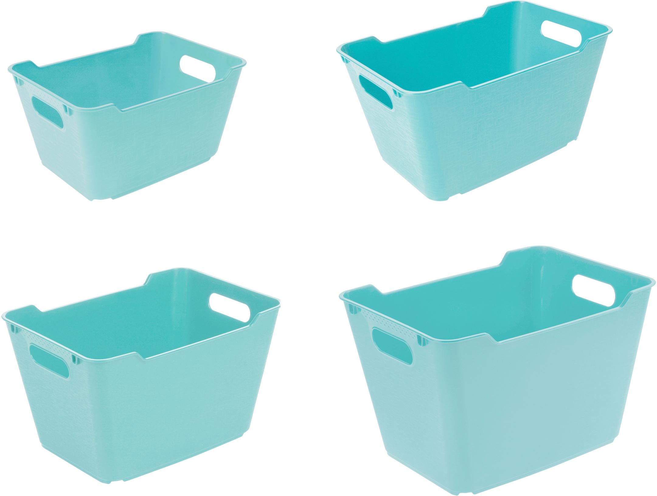 Aufbewahrungskorb KEEEPER "lotta", blau (hellblau), Polypropylen, Aufbewahrungsboxen, 1,8 l - 20 l, hochwertiger Kunststoff