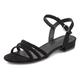 Sandale LASCANA Gr. 40, schwarz Damen Schuhe Riemchensandale Sandalette Sportliche Sandalen