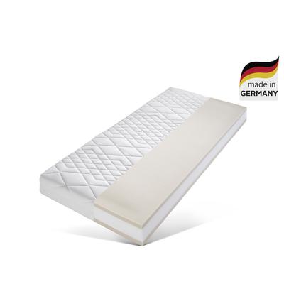 Taschenfederkernmatratze MALIE "Lisa, 7 Zonen Tonnentaschenfederkern Matratze" Gr. 3, weiß, B:160cm H:22cm L:200cm, Bezug: 100% Baumwolle. Steppfüllung: 100% Polyester, Matratzen, 90x200 cm, & weitere Größen, Matratze H2, H3, H4, H5 Image