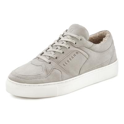 Sneaker ELBSAND, Damen, Gr. 36, grau, Obermaterial: 100% Ziegenleder. Futter: 95% Synthetik, 5% Ziegenleder. Decksohle: 