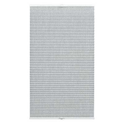 Plissee WOHNIDEE-KOLLEKTION "mit 2 Bedienschienen" Gr. 1, grau, B:100cm H:130cm, Obermaterial: 100% Polyester, Plissees,