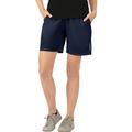 Jerseyhose TRIGEMA "TRIGEMA Sport-Shorts mit Innenslip aus Netz" Gr. L, US-Größen, blau (navy) Damen Hosen Jerseyhosen