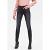 Skinny-fit-Jeans G-STAR "Mid Waist Skinny", Damen, Gr. 27, Länge 32, grau (dusty grau, elto nero schwarz superstretch), Denim/Jeans, Obermaterial: 92% Baumwolle, 7% Polyester, 1% Elasthan, modisch, skinny fit lang, Jeans, mit Elasthan-Anteil