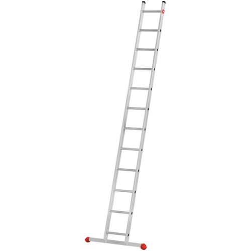 „HAILO Anlegeleiter „“S60 ProfiStep uno““ Leitern Aluminium-Anlegeleiter 12 Sprossen Gr. B/H/L: 34 cm x 339 cm x 11 cm, grau (aluminiumfarben) Leitern“
