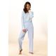 Pyjama VIVANCE DREAMS Gr. 56/58, weiß (hellblau, weiß) Damen Homewear-Sets Pyjamas
