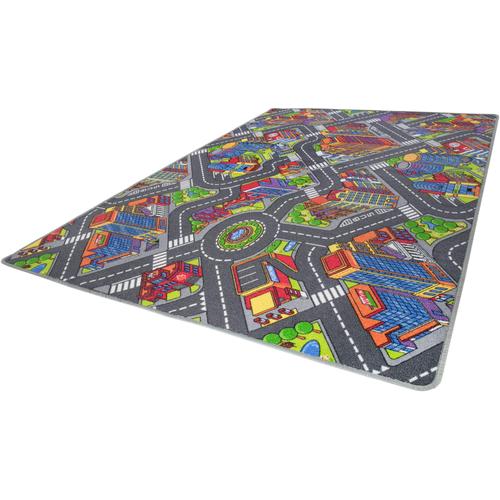 "Kinderteppich ANDIAMO ""Big City/Sweet Village"" Teppiche Gr. B/L: 95 cm x 200 cm, 7 mm, 1 St., bunt (multi) Kinder Kinderzimmerteppiche"