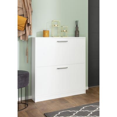 Schuhschrank INOSIGN "Bill", weiß, B:75cm H:83cm T:21cm, Spanplatte, Schränke, Breite 75 cm Image