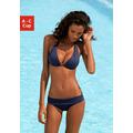 Triangel-Bikini LASCANA Gr. 34, Cup B, blau (marine) Damen Bikini-Sets Ocean Blue