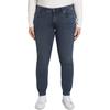 Slim-fit-Jeans TOM TAILOR PLUS, Damen, Gr. 44, N-Gr, blau (used schwarz stone blau), Denim/Jeans, Obermaterial: 91% Baumwolle, 7% Polyester, 2% Elasthan, unifarben, casual, slim fit normal, Jeans