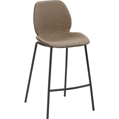Barhocker MAYER SITZMÖBEL "mySOLO", beige (sand, meliert, schlamm), B:49cm H:97cm T:53cm, 100% Polyester (Sitzschale innen), 50% Polyurethan, 50% PVC (Sitzschale außen), Hocker Image